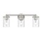 Z-Lite Thayer Vanity, 3-Light, 22.5 In.W x 5.75 In.L x 8.75 In.H, Brushed Nickel/Clear 742-3V-BN - alternate 3
